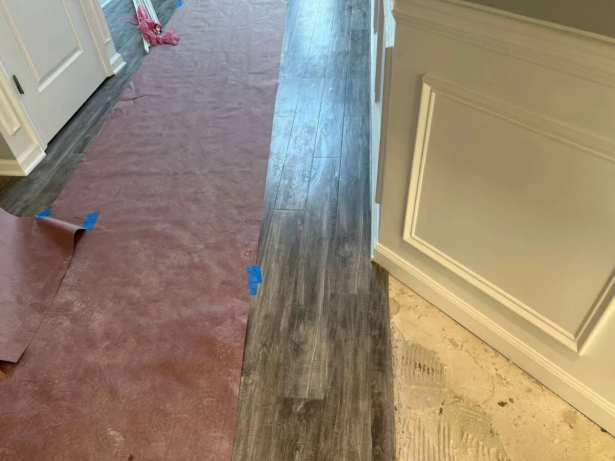 Completed marble shower restoration in Danville